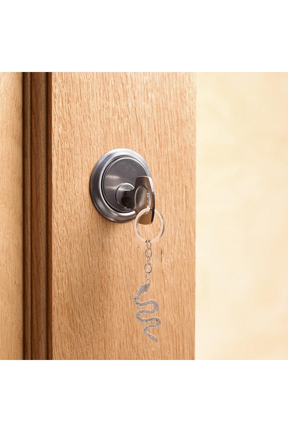 Unique Golden Snake Keyring with Sparkling Rhinestones for Keychain and Bag Accessories