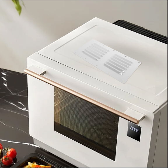 PENIKOKO Wall Air Vent Stainless Steel Venting Panel Silver 1Set