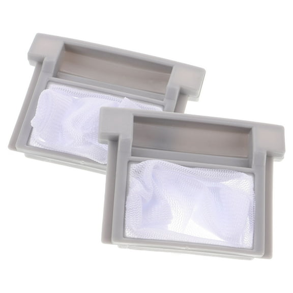 PENIKOKO Lint Removal Hair Catcher Filter Mesh Bag Square 2Pcs 3.0x2.2x0.4in