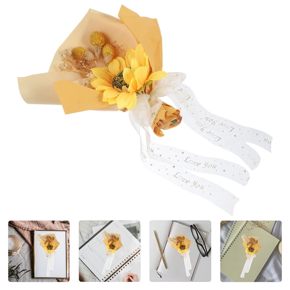 PENIKOKO Realistic Yellow Artificial Flower Arrangement for Weddings and Home Decor, Natural Style, and Elegant