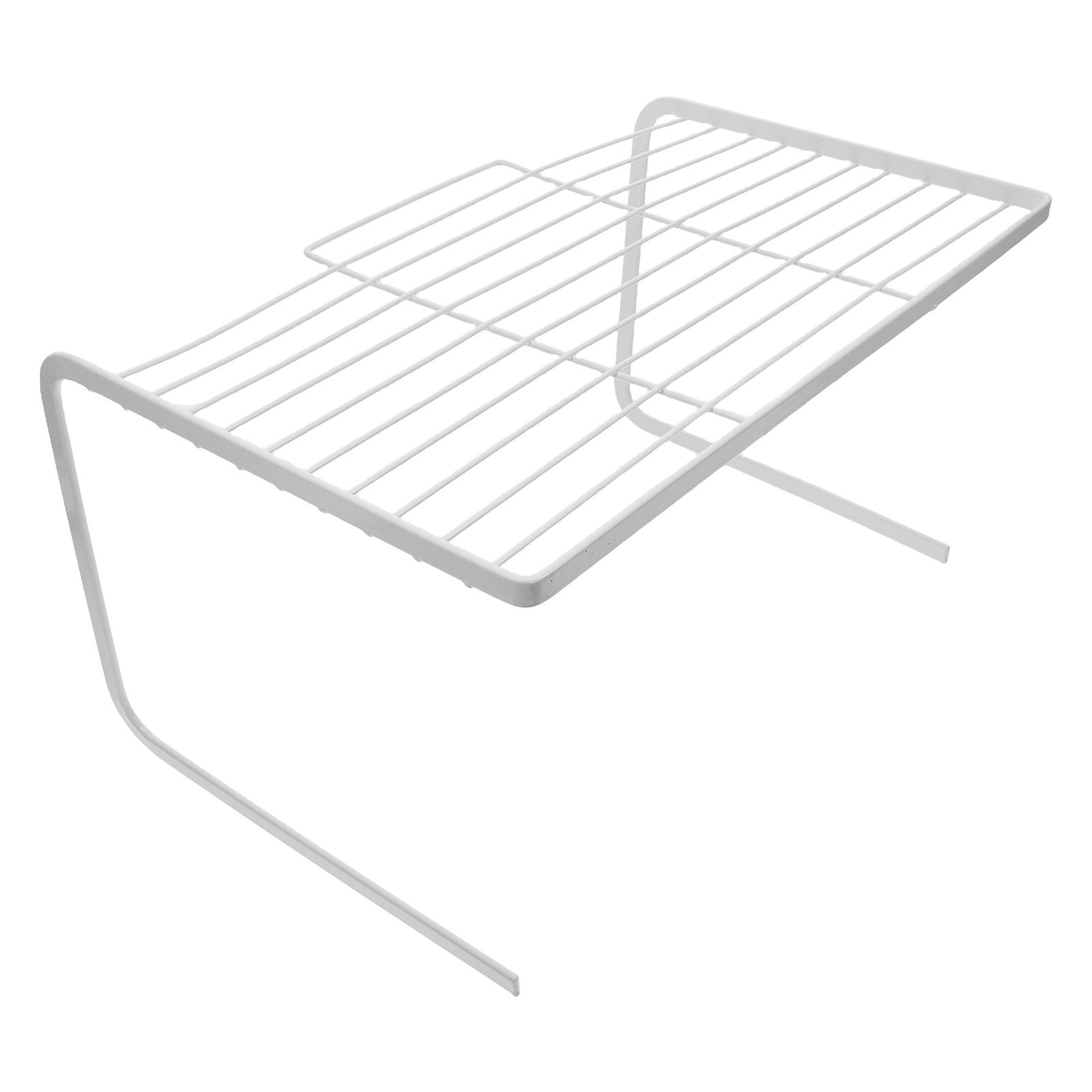 Stackable Wire Mesh Pot Risers PENIKOKO White Kitchen Shelf Riser with Multi-Layer Wire Design and ...