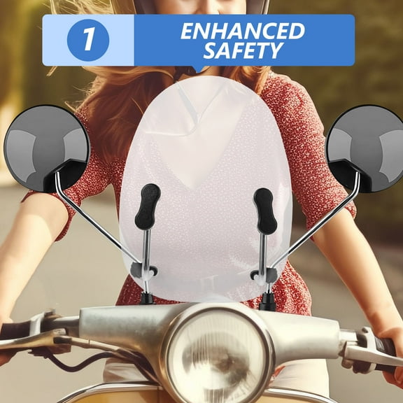 PENIKOKO Wind Deflector For Motorbike Transparent Windshield 1Pcs Increases Safety During Outdoor Riding