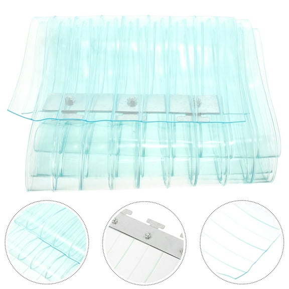 PENIKOKO Windproof PVC Strip Door Curtain Sky Insulation Panel for Home Use 1 Set Weatherproof