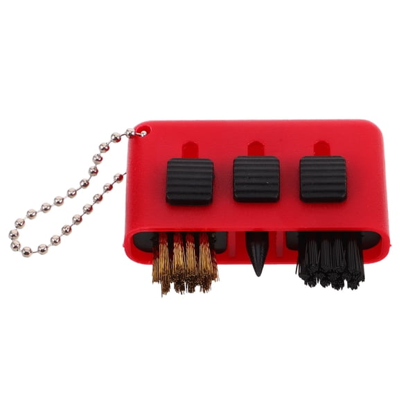 PENIKOKO golf iron brush cleaner Golf Club Brush Red 1Set with Sleek Design