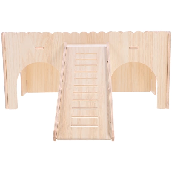 PENIKOKO rat hideout Rat Hut House Beige Wood 1 Set