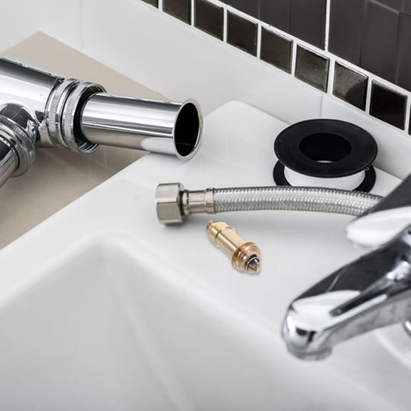 PENIKOKO Sink Clicker -Up Drain Bolt Core Copper Round Popup Drainer for Property Managers 3pcs