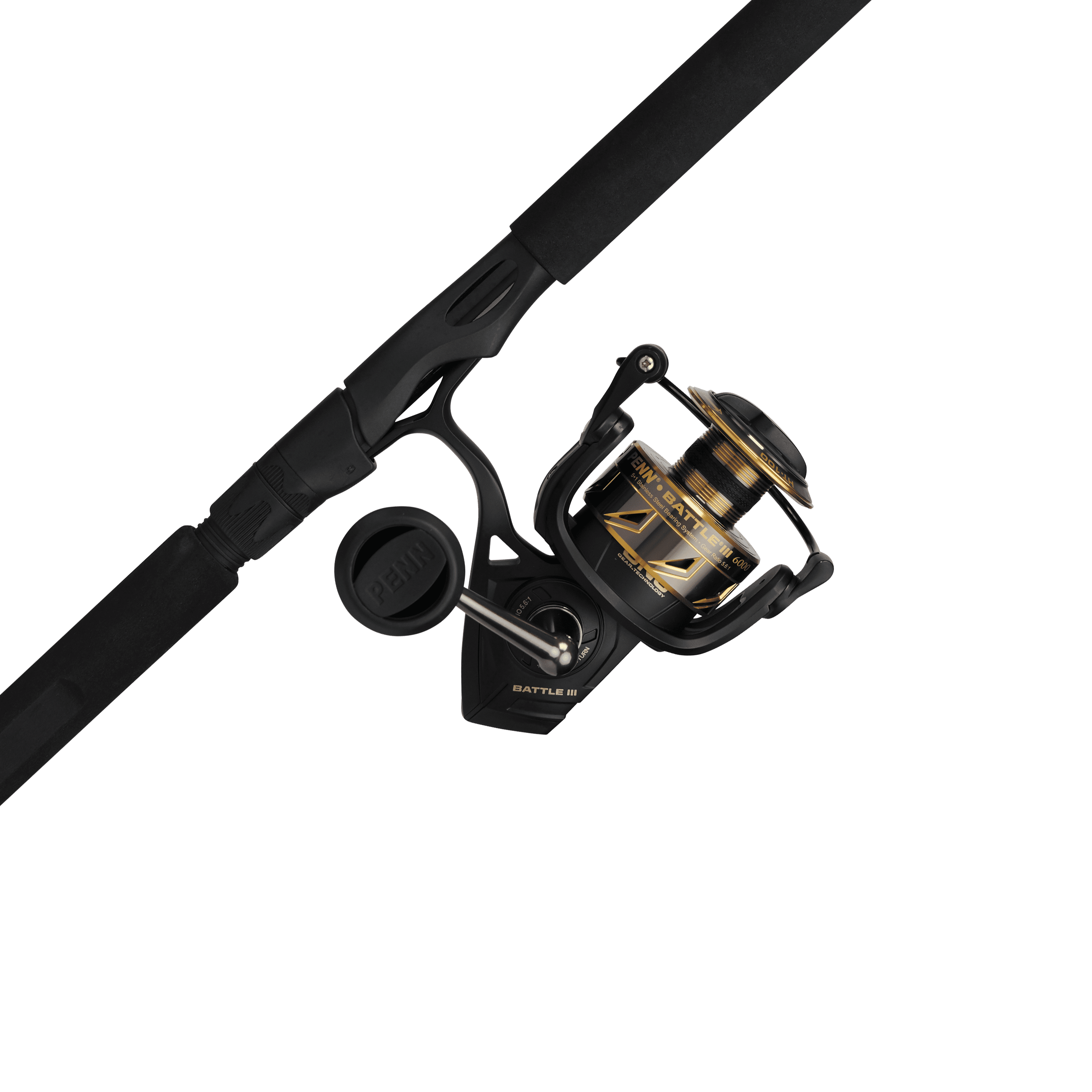 PENN 6’6” Battle III Fishing Rod and Reel Spinning Combo