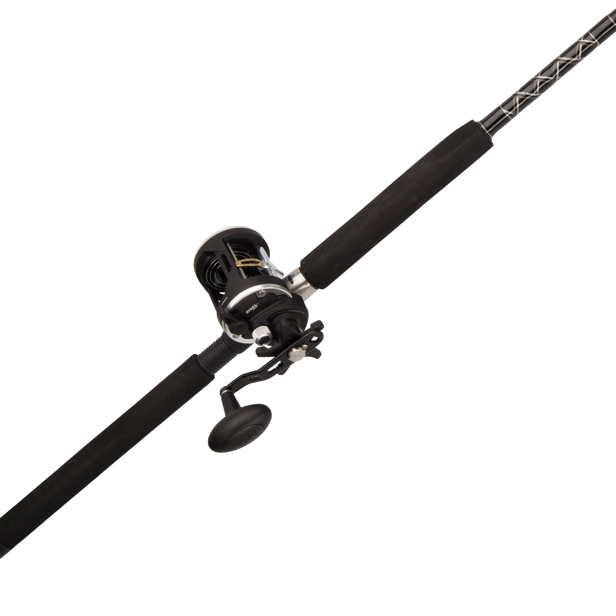 PENN 6'6” Rival Level Wind Fishing Rod and Reel Conventional Combo 