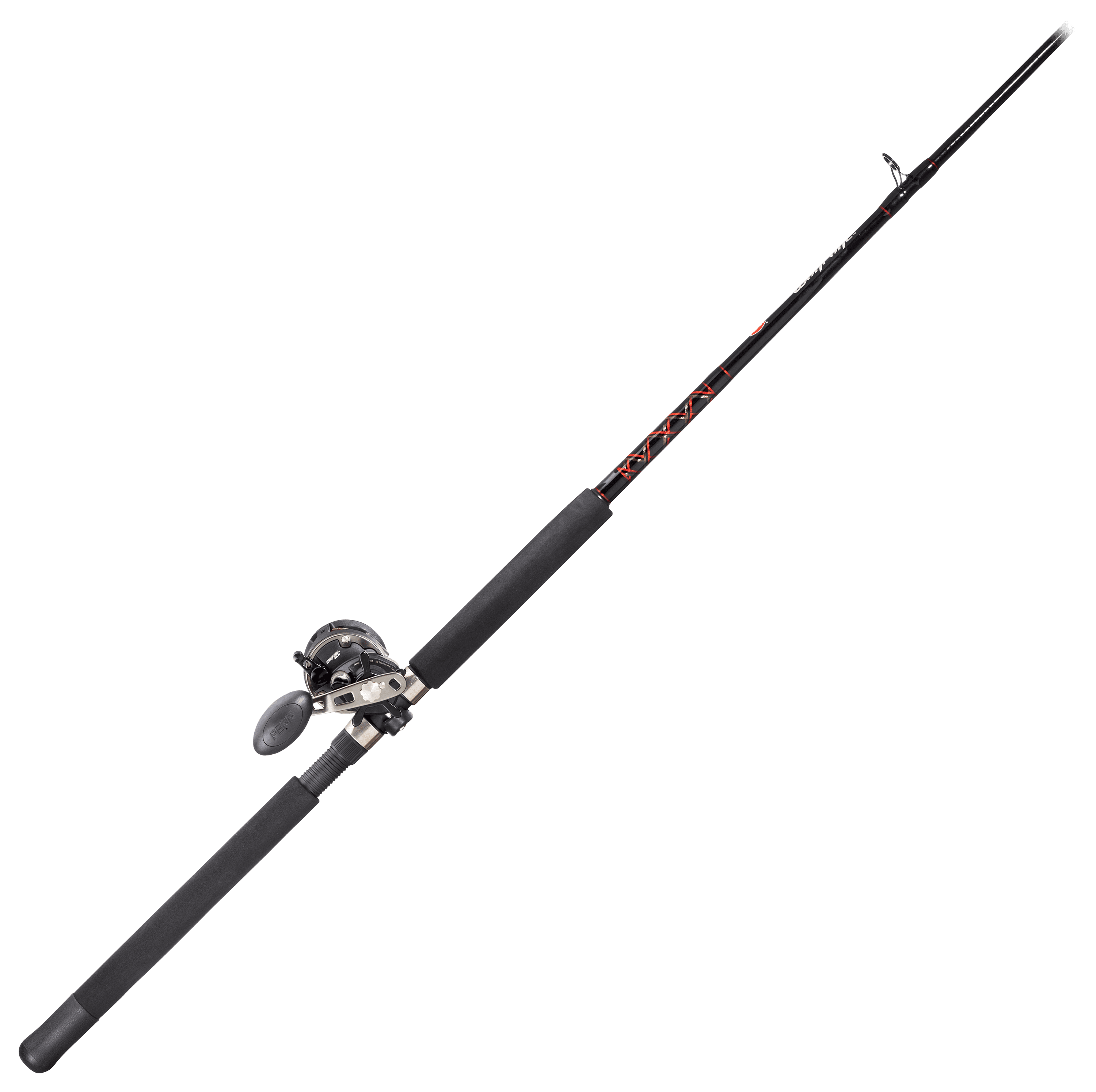 PENN 6’6” Warfare Level Wind Fishing Rod and Reel Conventional Combo ...