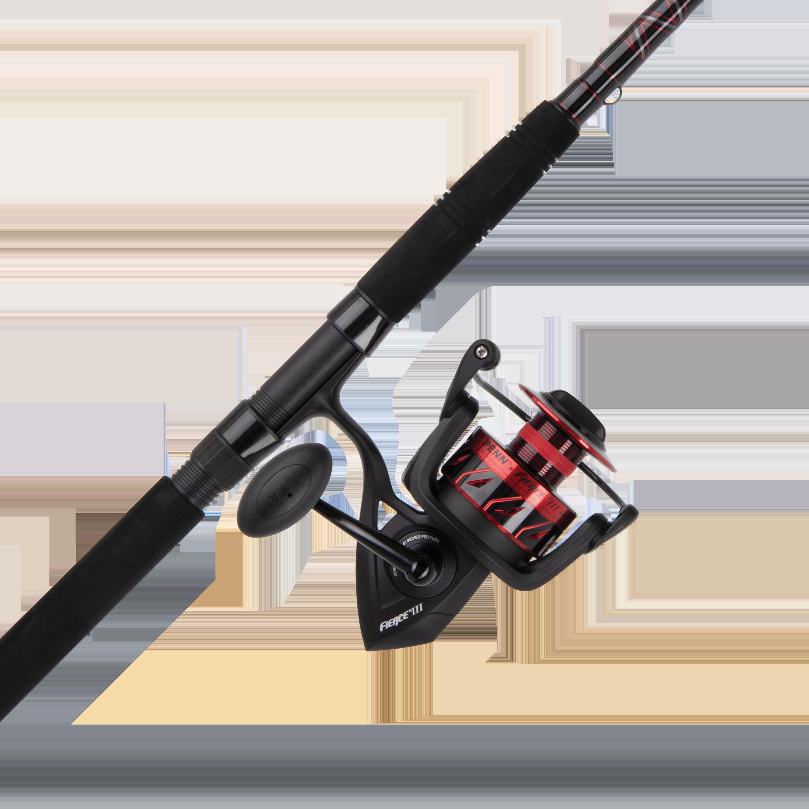 penn fierce 3 fishing rod LE piece stainless steel Dura PENN 7' Fierce III Fishing