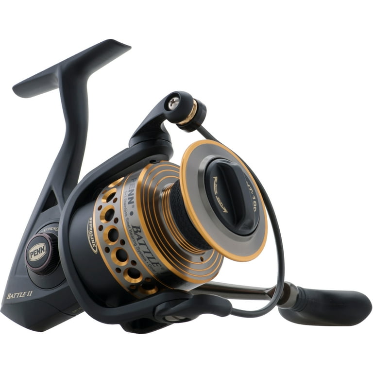 PENN Battle II Spinning Inshore Fishing Reel, Size 4000 (BTLII4000) 