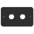 thumbnail image 1 of PENN ELCOM - 2-Gang Dual XLR / Speakon / RJ45 Wall Plate Black - Rounded Corners, 1 of 1