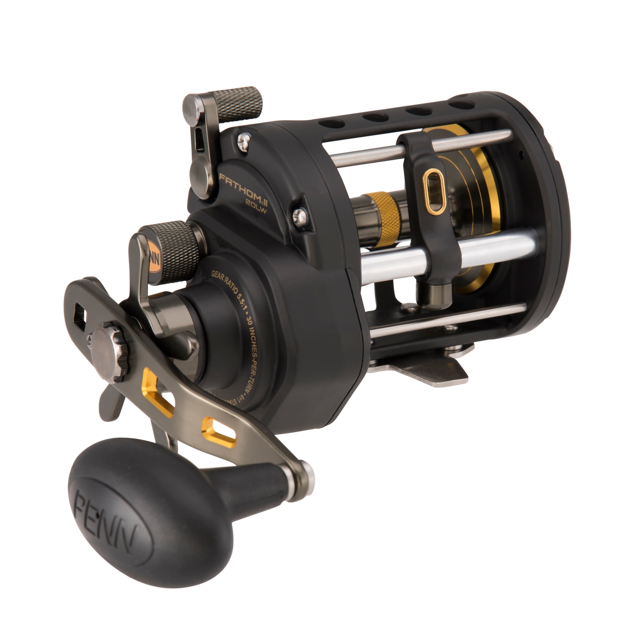 PENN Fathom Level Wind Conventional Reel, Size 20, Right-Hand Position 