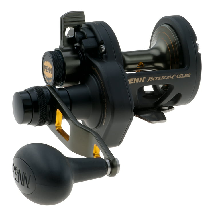 PENN Fathom Lever Drag 2 Speed Conventional Reel, Size 15