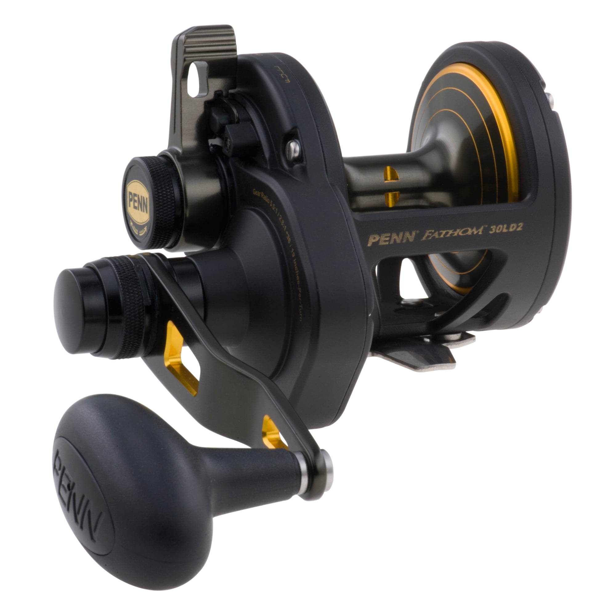 PENN Fathom Lever Drag 2 Speed Conventional Reel, Size 25N, Right-Hand 