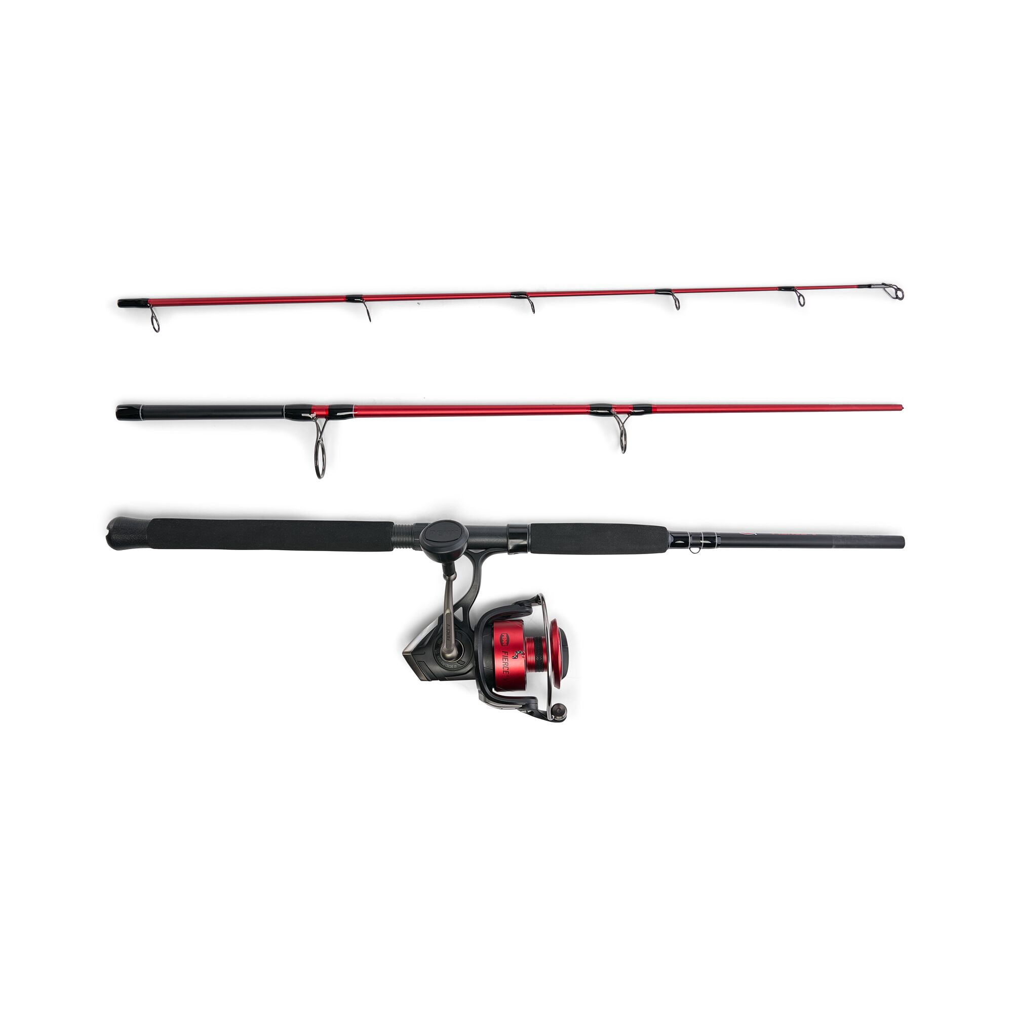 PENN Fierce® V Travel Combo, 7' 3-pc Medium Heavy Fishing Rod, 6000-Size Reel