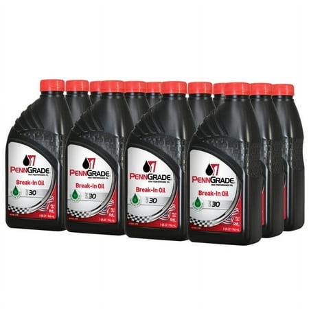 PENN GRADE 1 71206, Break-In Oil SAE 30, Works with Diesel and Gasoline Engines, 12 Quart