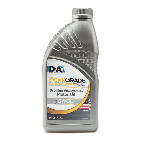PENN GRADE 61356, Euro Elite Full Synthetic Motor Oil SAE 5W-30, 1 Quart
