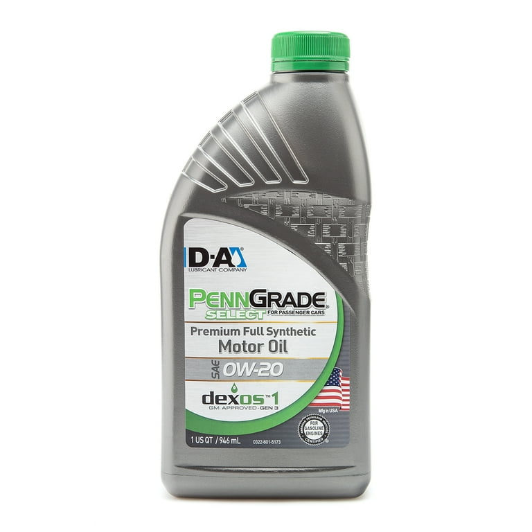 PennGrade Full Synthetic Motor Oil 0W20 PennGrade Full Synthetic Motor Oil 0W20