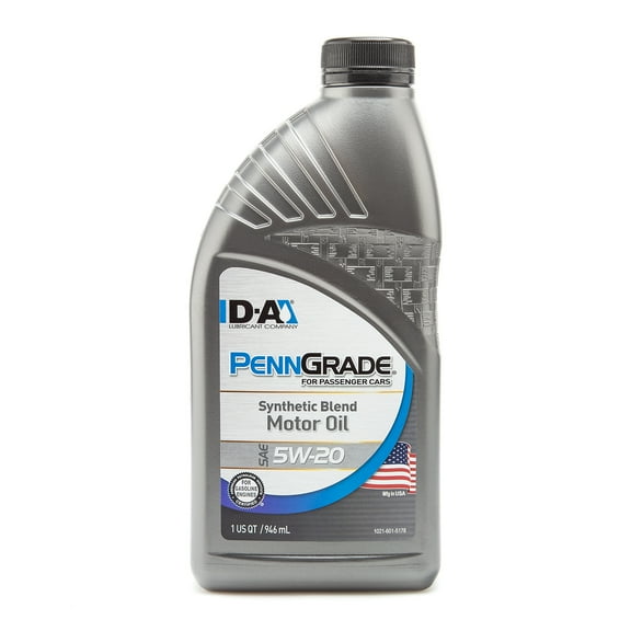 PENN GRADE 62716, Synthetic Blend High Performance Oil SAE 5W-20, 1 Quart