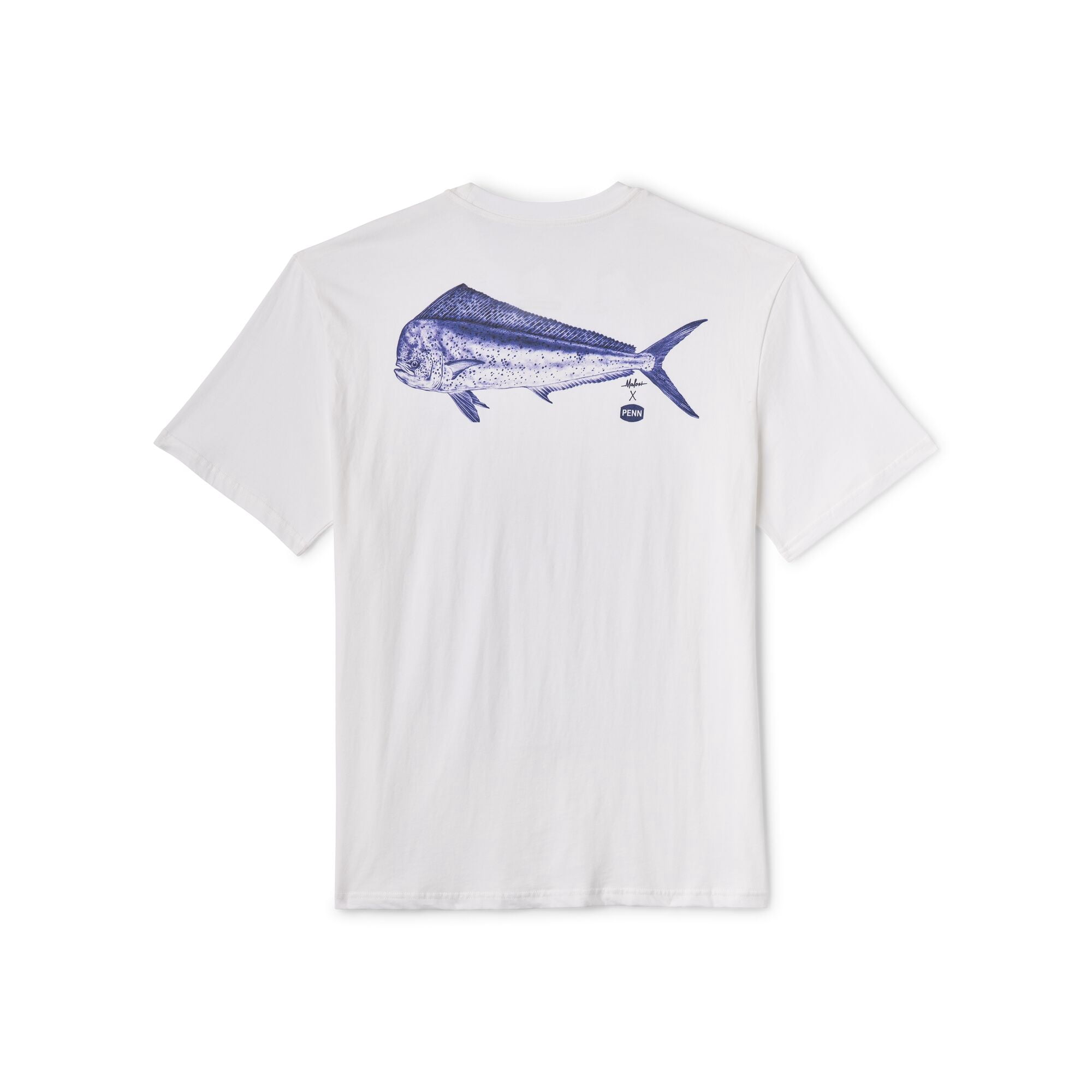 PENN Malosi® Mahi Mahi Short Sleeve T-Shirt, White, Size XXL