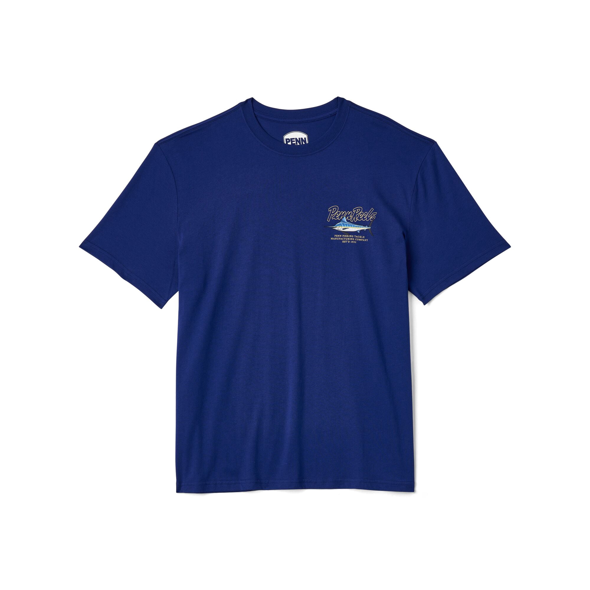 PENN Marlin Short Sleeve T-Shirt, Dark Blue, Size XL