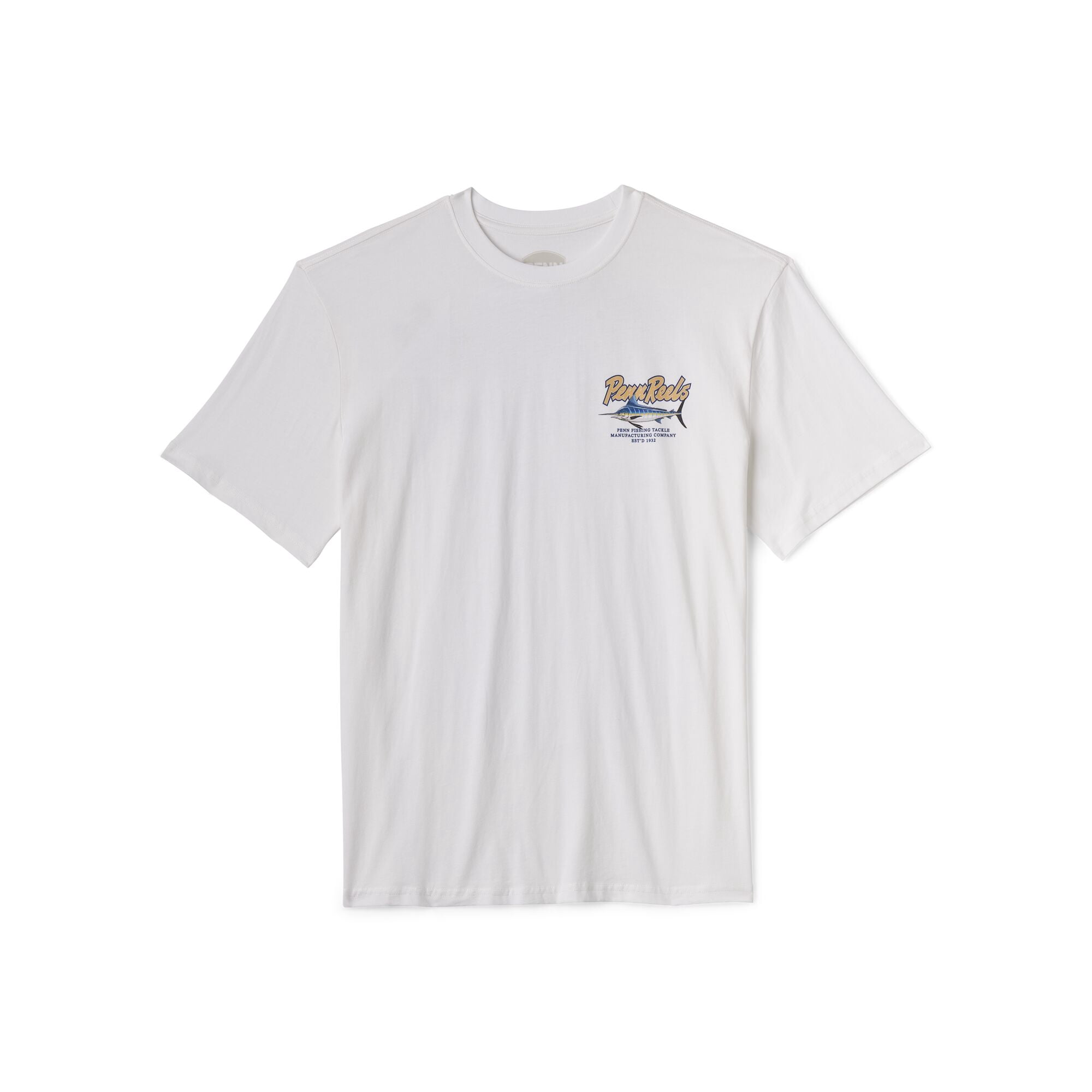PENN Marlin Short Sleeve T-Shirt, White, Size M