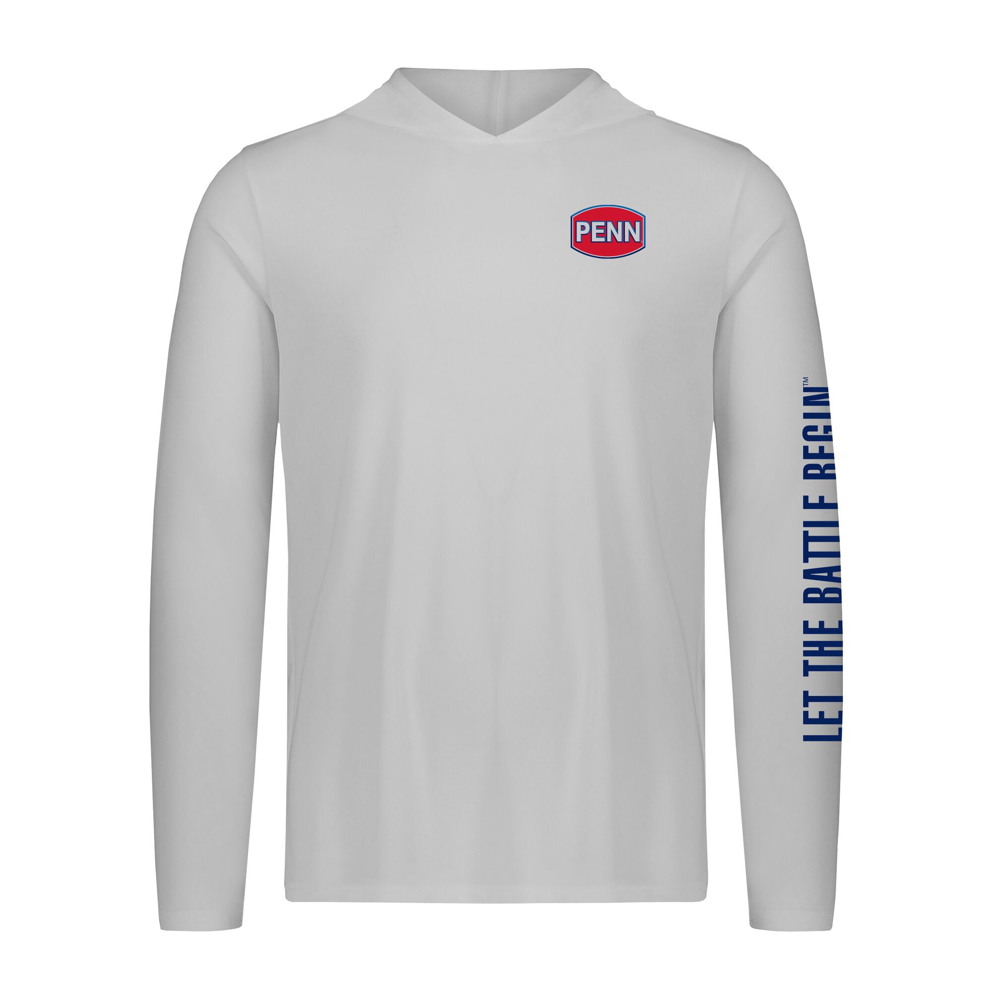 PENN Performance Hooded Sun Shirt, Size S (Pearl Grey)