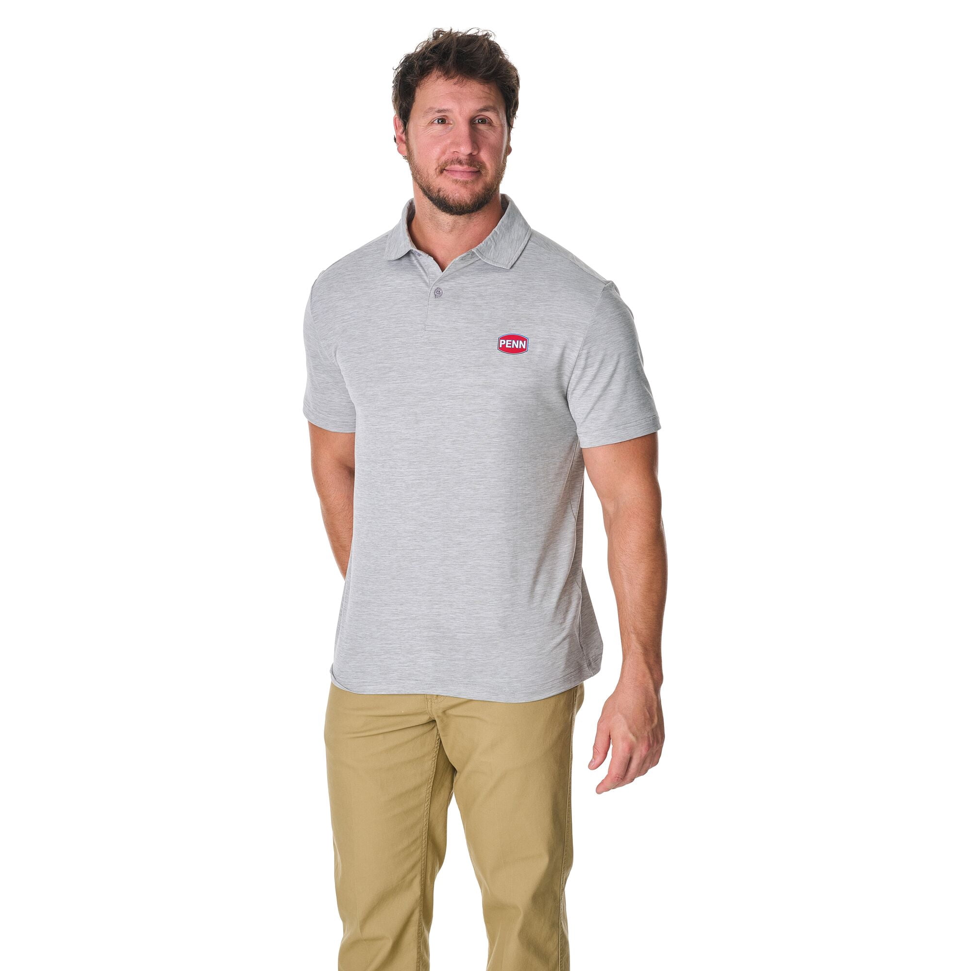 PENN Performance Polo, Heather Grey, Size M
