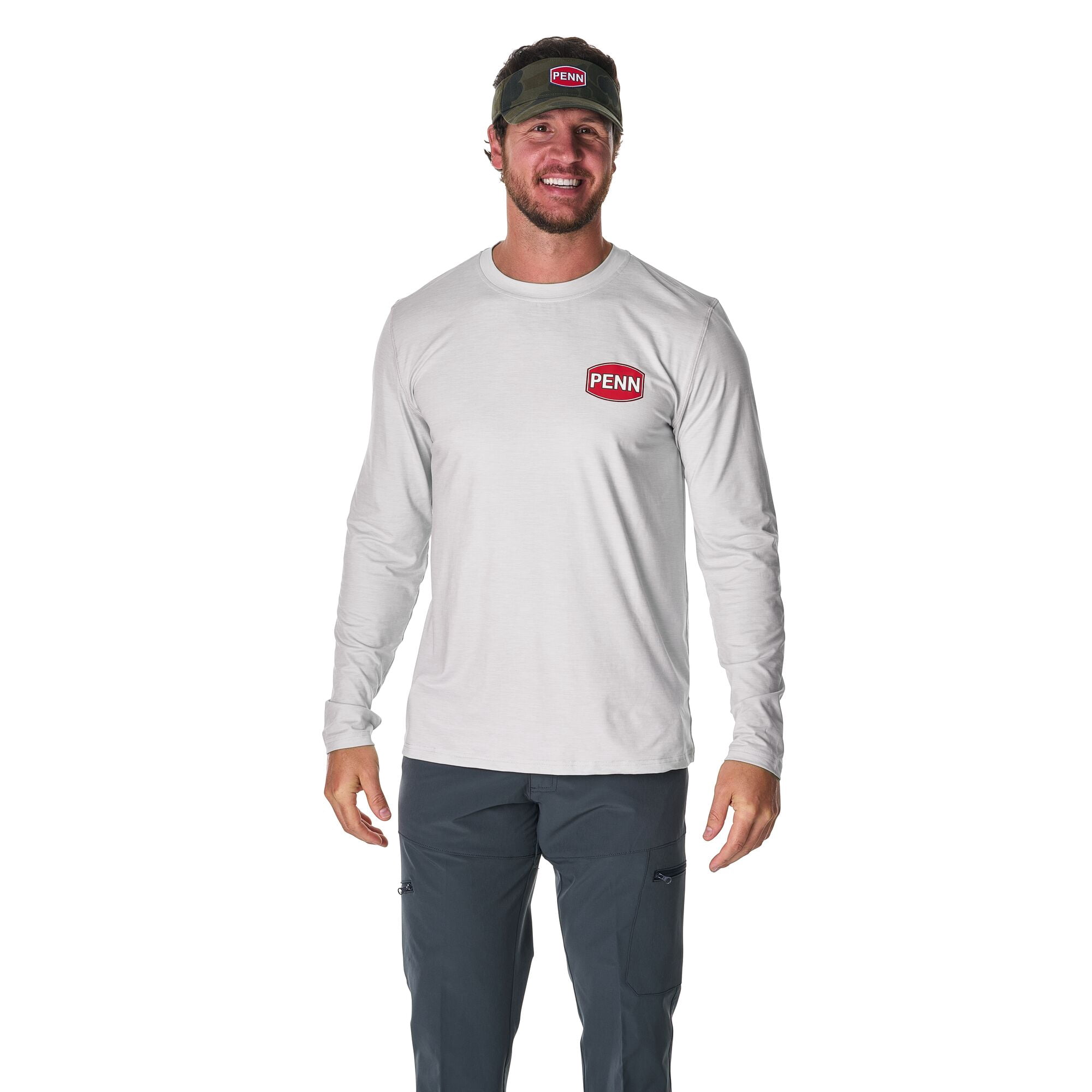 PENN Premium Long Sleeve T-Shirt, Glacier Grey, Size S