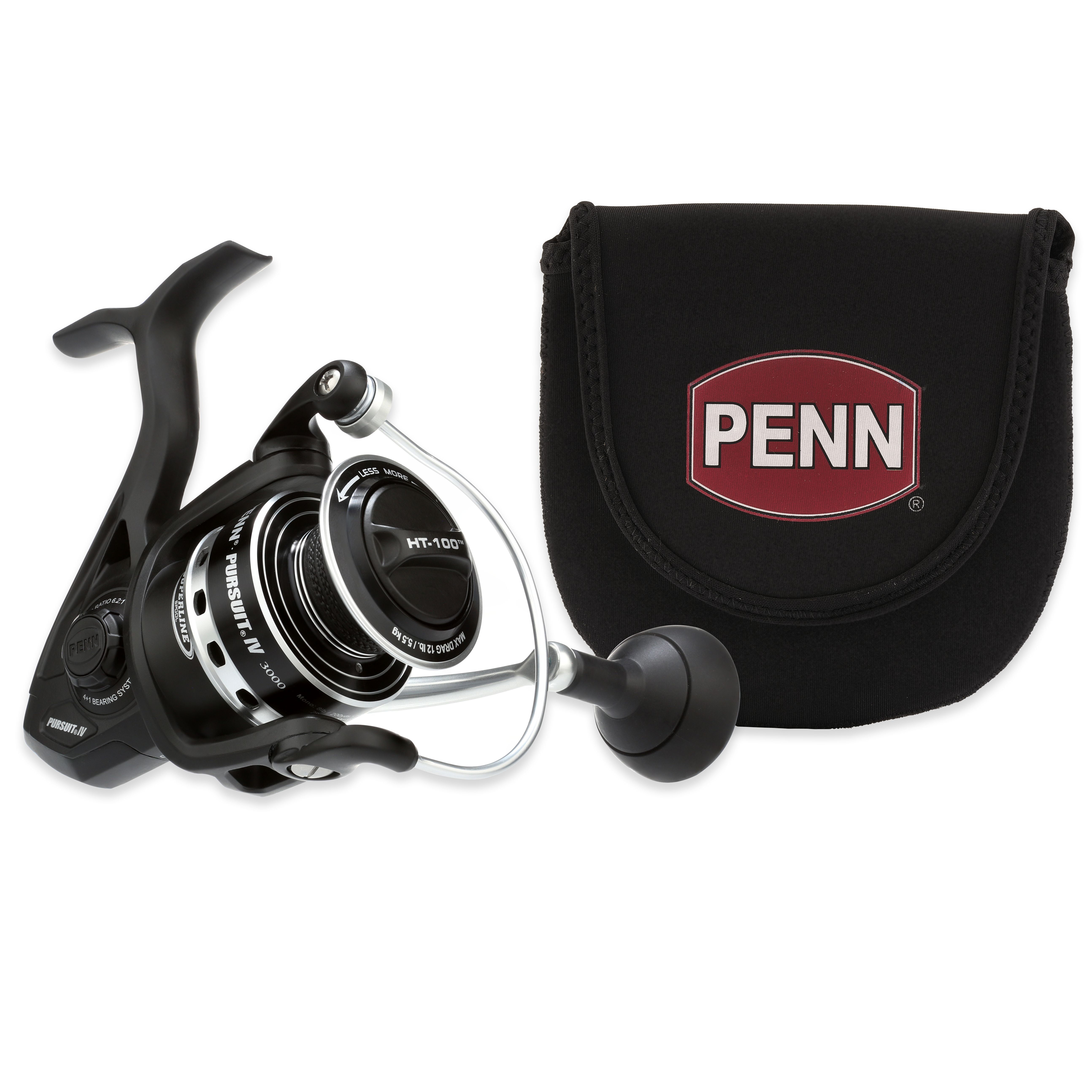 PENN Pursuit IV Inshore Spinning Fishing Reel, Size 3000, HT-100 Front  Drag, Max of 12lb, 5 Sealed Stainless Steel Ball Bearing System, Built with  Carbon Fiber Drag Washers, Black Silver - Yahoo Shopping