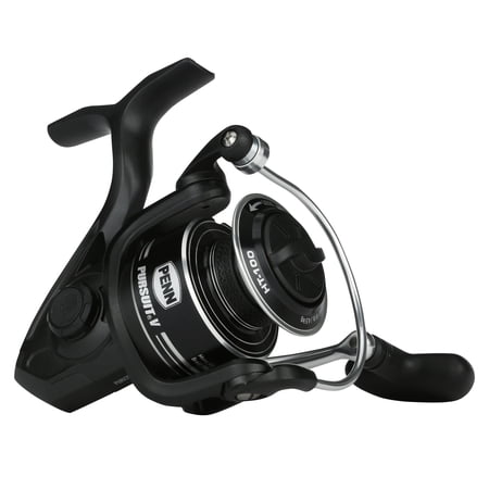 PENN Pursuit V Spinning Fishing Reel, 2500 Size Reel, Corrosion-Resistant Graphite Body, Lightweight Aluminum Superline Spool, HT-100 Drag System