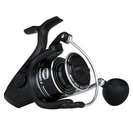 PENN Pursuit V Spinning Fishing Reel, 5000 Size Reel, Corrosion-Resistant Graphite Body, Lightweight Aluminum Superline Spool, HT-100 Drag System