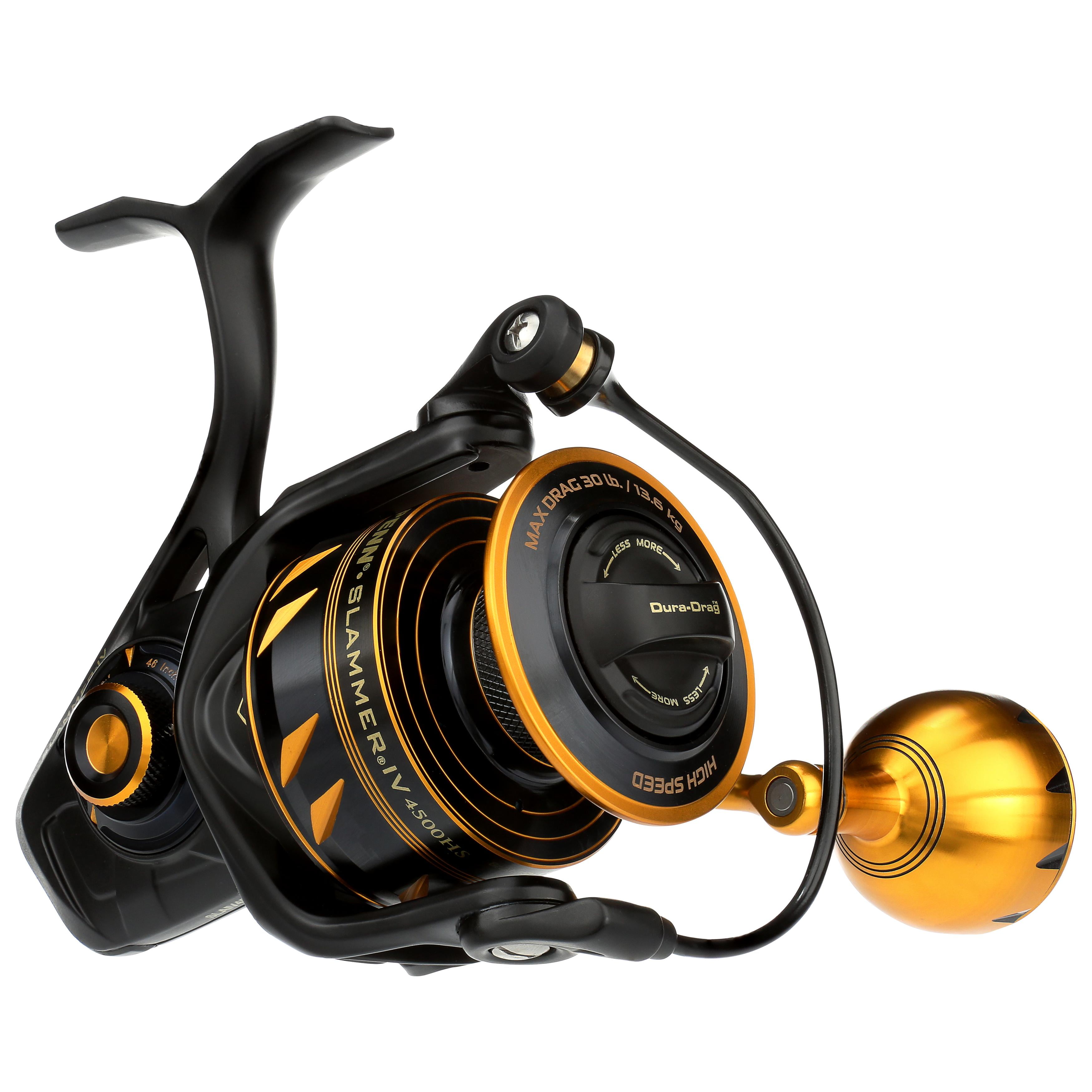 PENN Slammer IV Spinning Reel, Size 4500, 7.0:1 Gear Ratio 