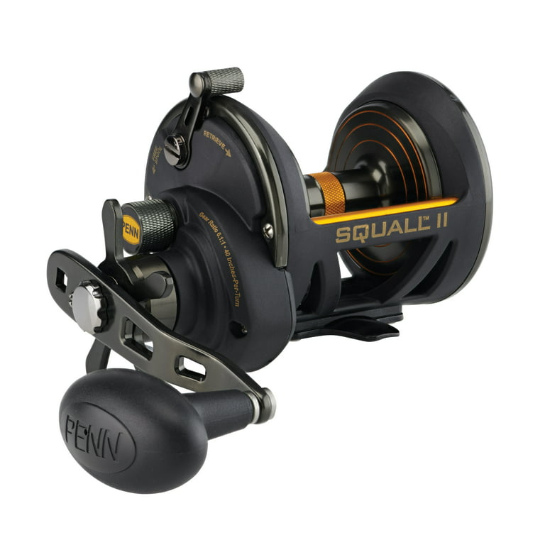 PENN Squall II Star Drag Conventional Reel, Size 30, Right-Hand 