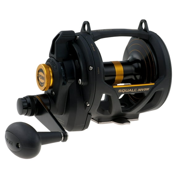 PENN Squall® Lever Drag 2 Speed Reel, IGFA30 Size Fishing Reel