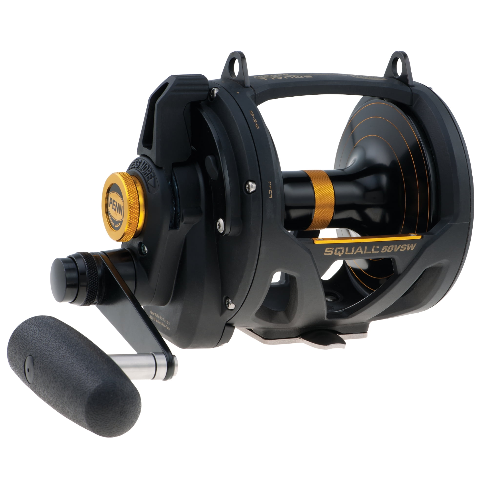 PENN Squall Lever Drag 2 Speed Conventional Reel, Size IGFA16