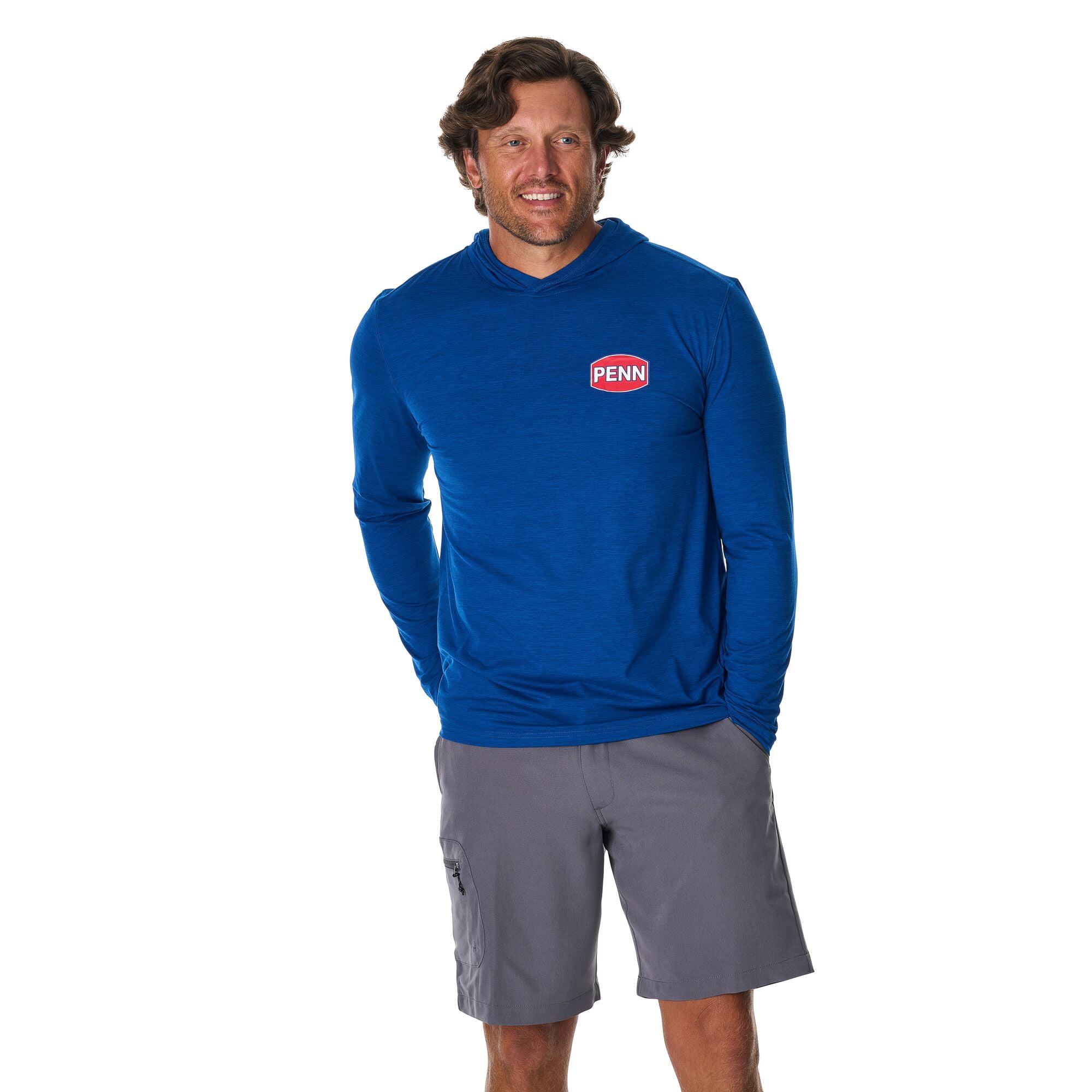 PENN UPF Performance Long Sleeve Hoodie, Dark Blue, Size XXL