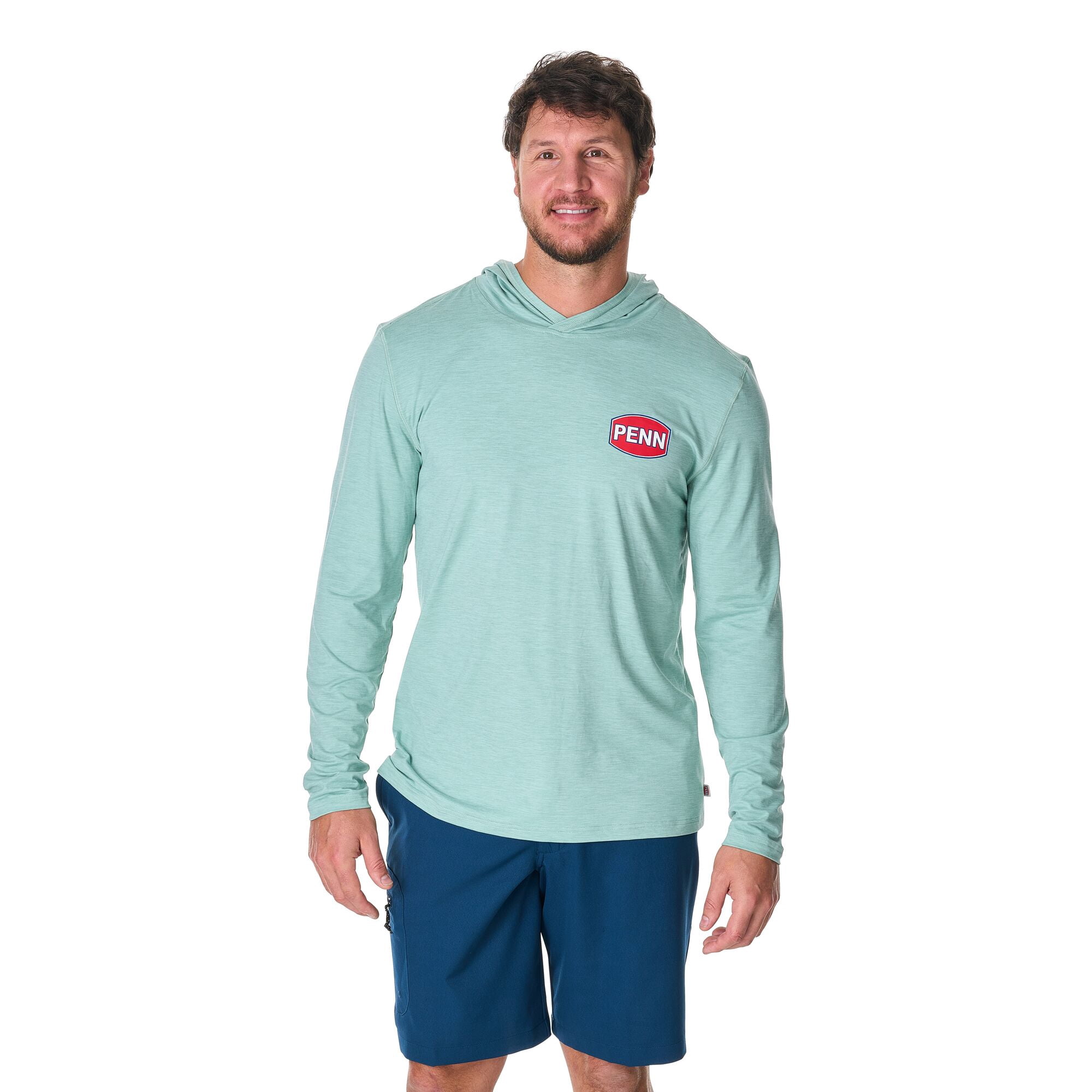 PENN UPF Performance Long Sleeve Hoodie, Seafoam, Size M