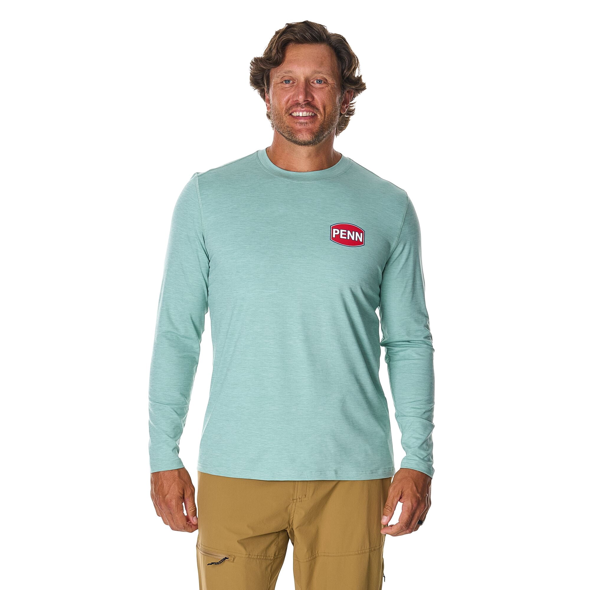 PENN UPF Performance Long Sleeve Shirt, Seafoam, Size M
