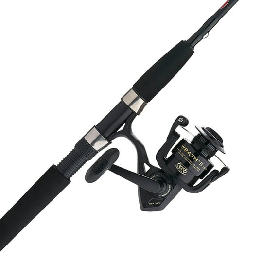 PENN Wrath II Spinning Fishing Combo, 6'6" Medium Light Rod, 2500 Size Reel