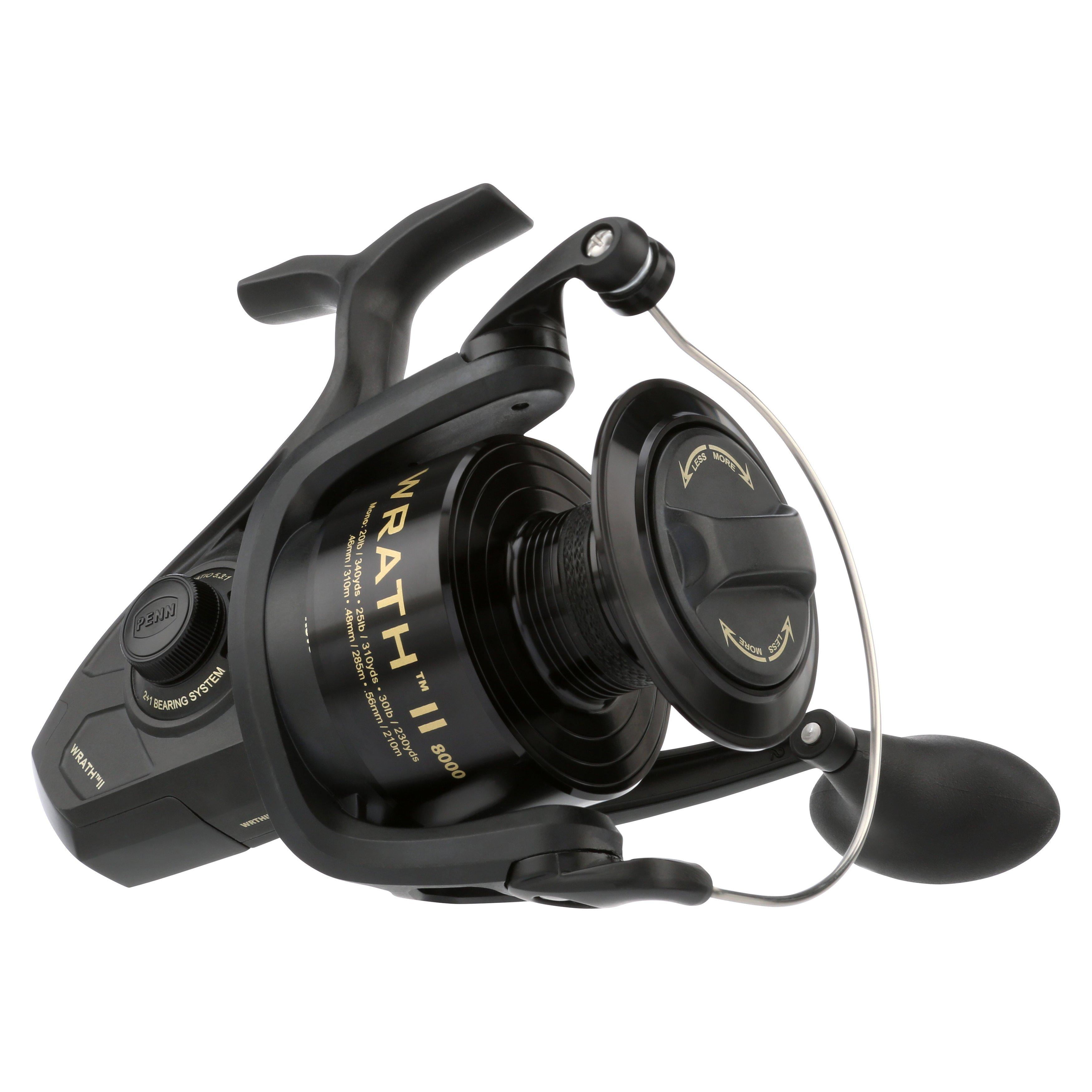 リール PENN PENN Wrath II Spinning Fishing Reel, 8000 Size Reel - Walmart.com