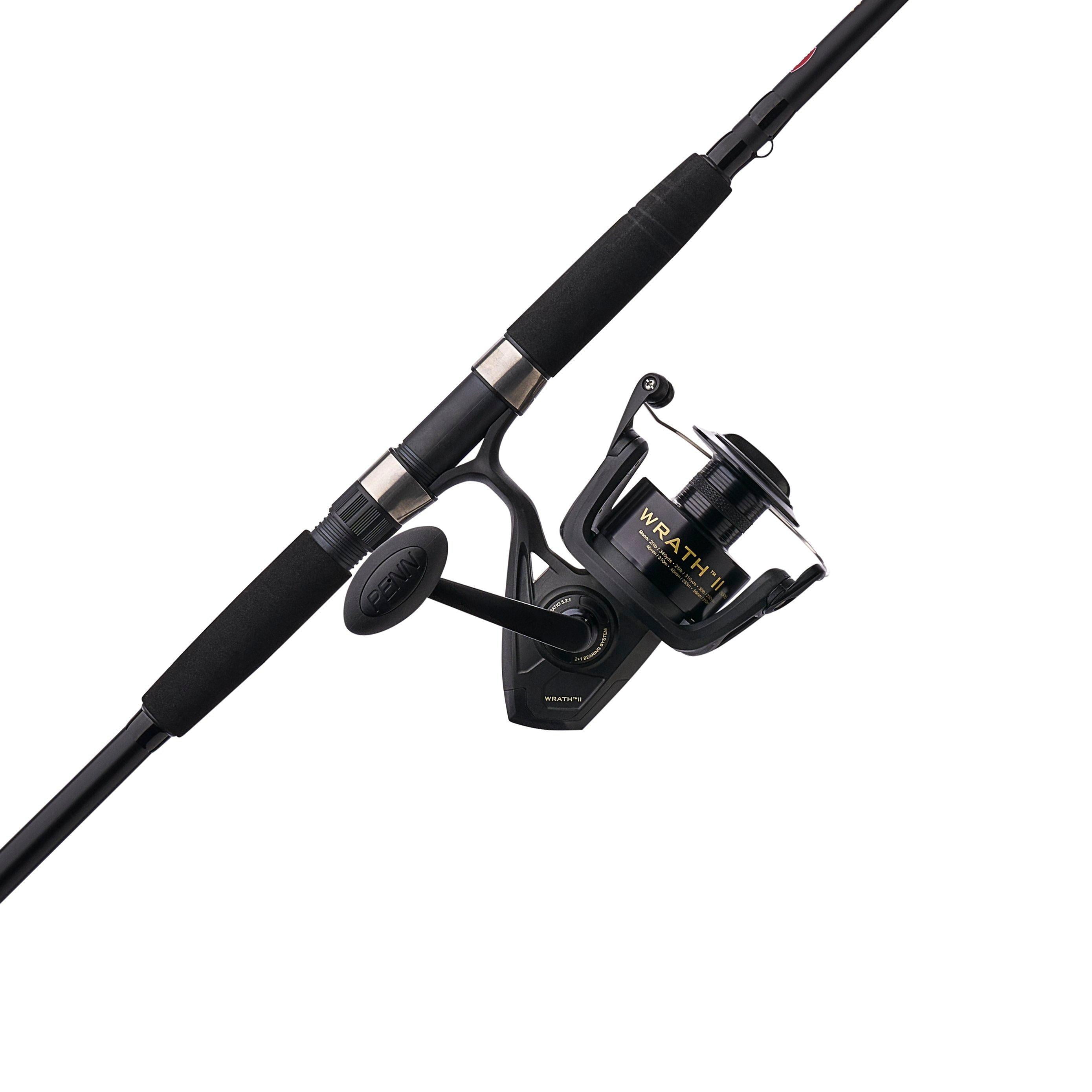 Free Shipping! PENN Heavy Fishing Rod and Reel Spinning Combo, 10