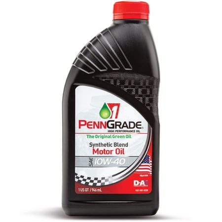 PENNGRADE MOTOR OIL 10w40 Racing Oil 1 Qt Partial Synthetic