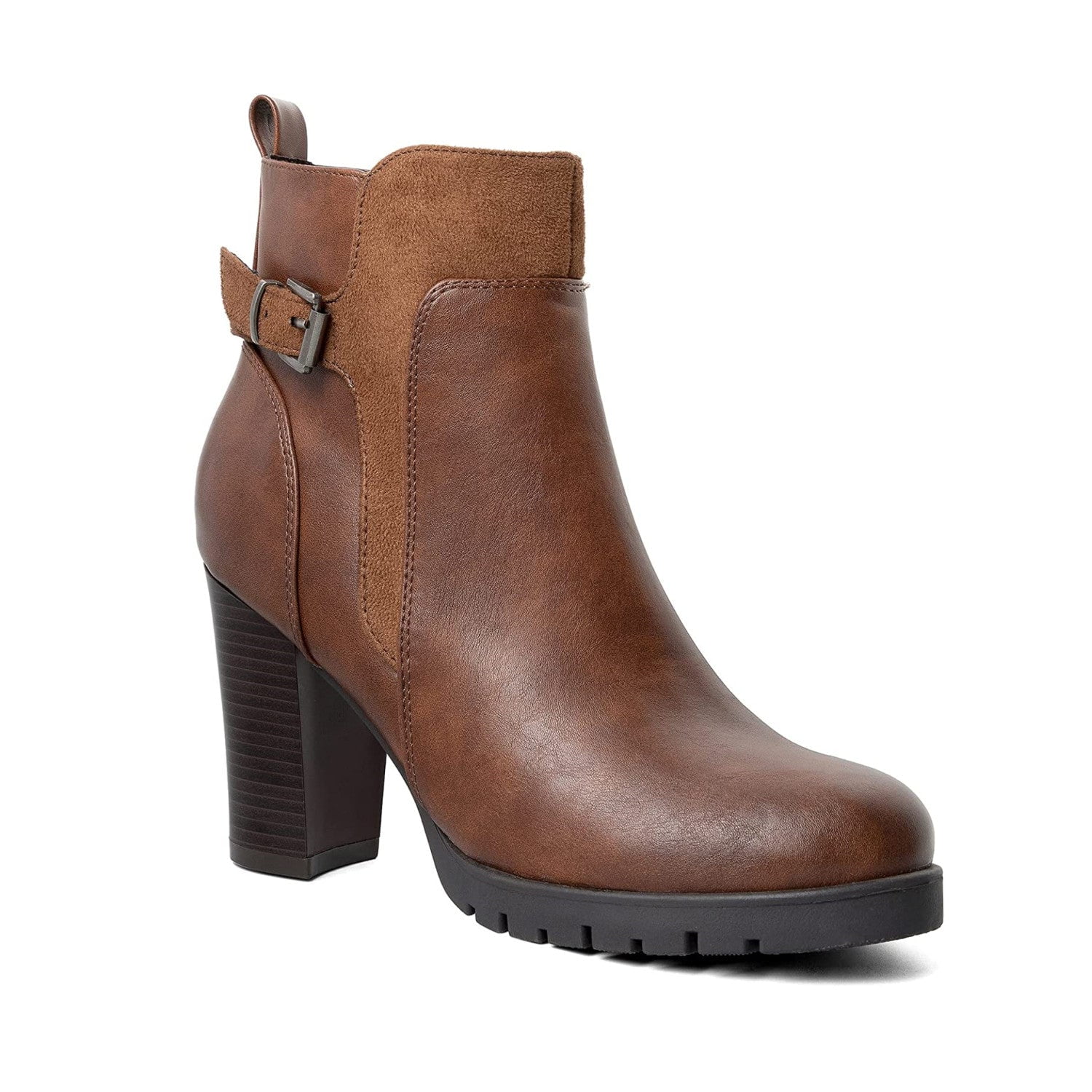 women brown ankle boots