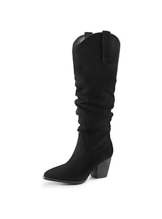 Plain flat round toe date outdoor knee high store flat boots