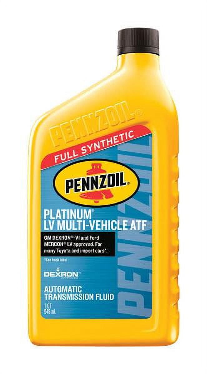 Pennzoil Platinum LV Multi-Vehicle Automatic Transmission Fluid 1 Qt.  550041916 - The Home Depot