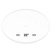 PENNZONI 22-Inch Crystal Clear Acrylic Drum Kit Baffle, Muffles Live Recording