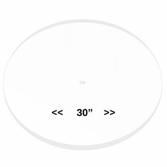 PENNZONI 30-Inch Crystal Clear Acrylic Drum Kit Baffle, Muffles Live Recording