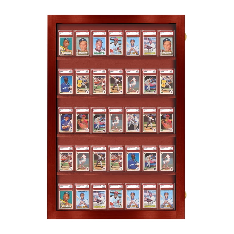 where to get my baseball cards graded 35 Graded Card Wall Display main image 1